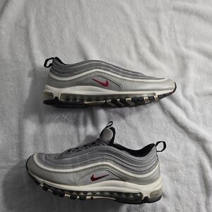 Nike Air Max 97 Men's Shoes - Gray and Red